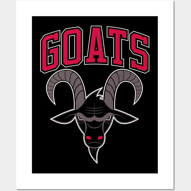 Pandemonium Goats Wall Art by Krobilad